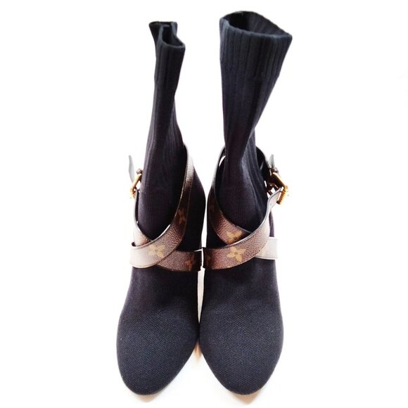 Louis Vuitton Boots Women Black Fablic 470-053025 - Picture 1 of 8
